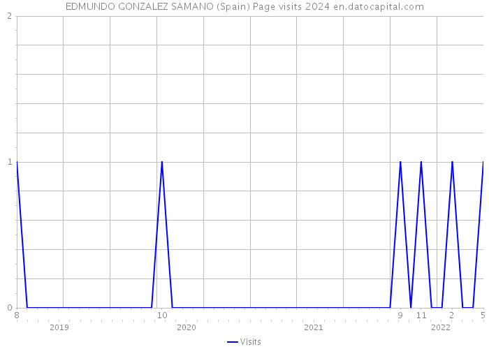 EDMUNDO GONZALEZ SAMANO (Spain) Page visits 2024 
