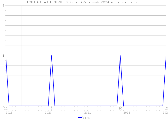 TOP HABITAT TENERIFE SL (Spain) Page visits 2024 