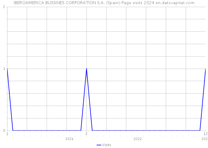 IBEROAMERICA BUSSINES CORPORATION S.A. (Spain) Page visits 2024 