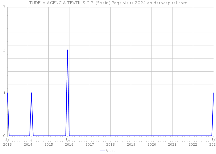 TUDELA AGENCIA TEXTIL S.C.P. (Spain) Page visits 2024 