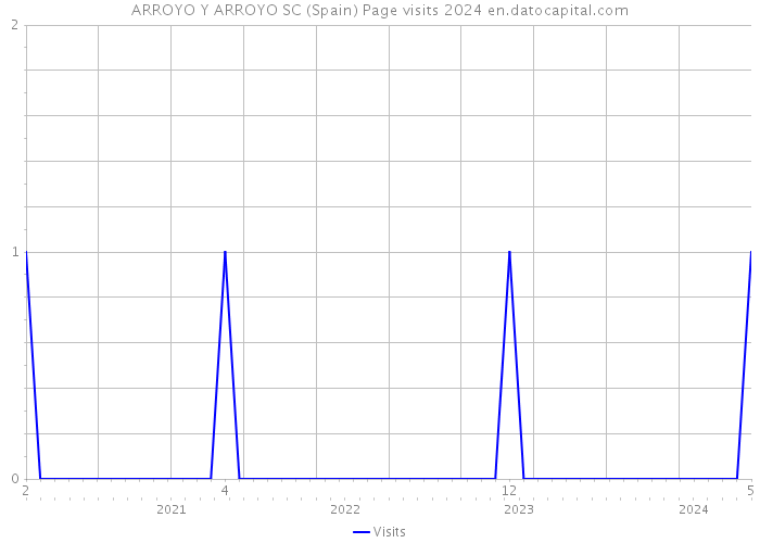 ARROYO Y ARROYO SC (Spain) Page visits 2024 