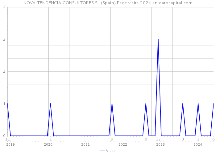 NOVA TENDENCIA CONSULTORES SL (Spain) Page visits 2024 