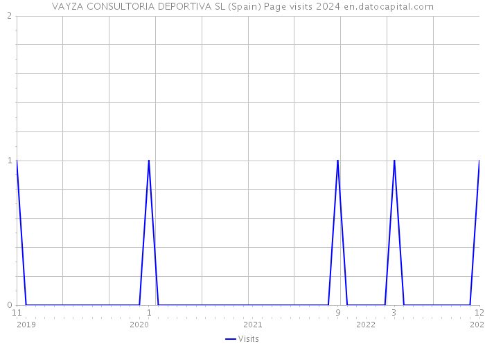 VAYZA CONSULTORIA DEPORTIVA SL (Spain) Page visits 2024 
