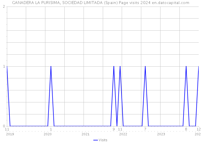 GANADERA LA PURISIMA, SOCIEDAD LIMITADA (Spain) Page visits 2024 