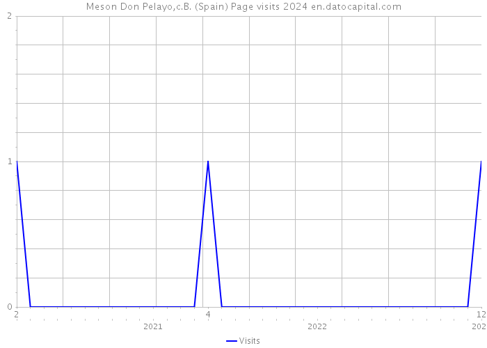 Meson Don Pelayo,c.B. (Spain) Page visits 2024 