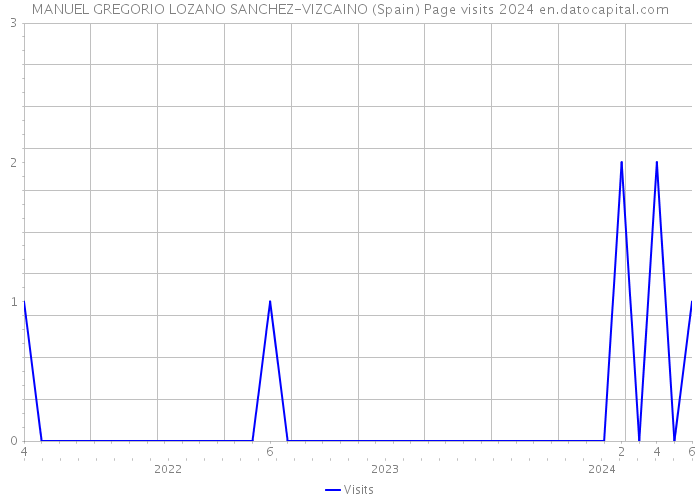 MANUEL GREGORIO LOZANO SANCHEZ-VIZCAINO (Spain) Page visits 2024 