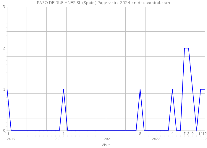 PAZO DE RUBIANES SL (Spain) Page visits 2024 