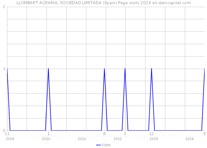 LLOMBART AGRARIA, SOCIEDAD LIMITADA (Spain) Page visits 2024 