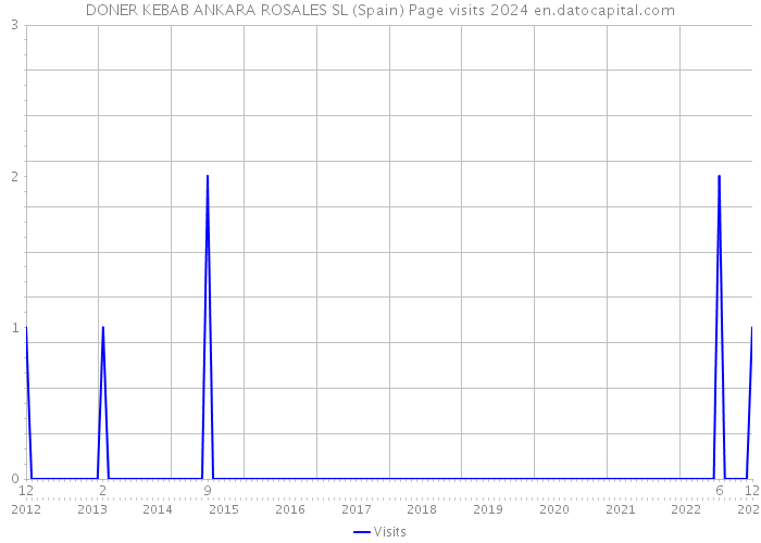 DONER KEBAB ANKARA ROSALES SL (Spain) Page visits 2024 