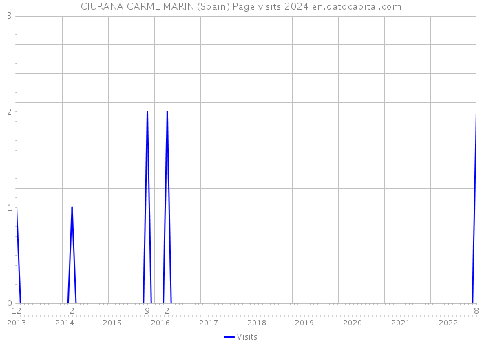 CIURANA CARME MARIN (Spain) Page visits 2024 