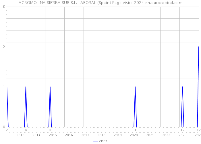 AGROMOLINA SIERRA SUR S.L. LABORAL (Spain) Page visits 2024 