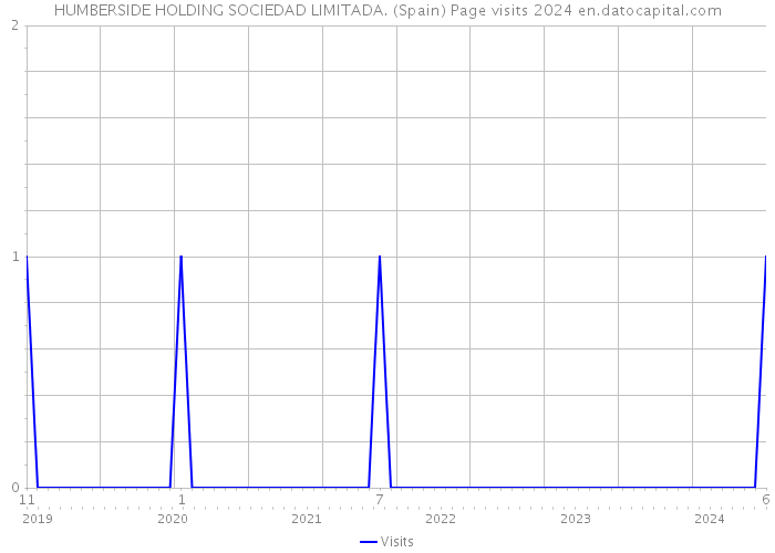 HUMBERSIDE HOLDING SOCIEDAD LIMITADA. (Spain) Page visits 2024 