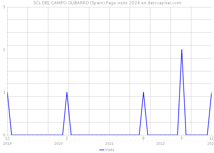 SCL DEL CAMPO OLIBARRO (Spain) Page visits 2024 