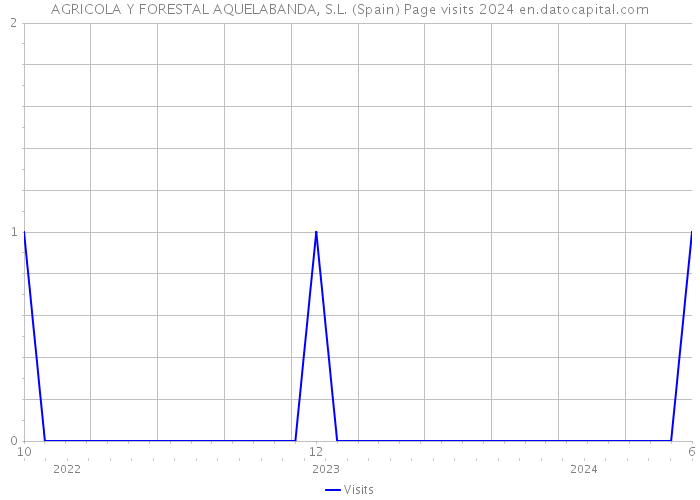 AGRICOLA Y FORESTAL AQUELABANDA, S.L. (Spain) Page visits 2024 