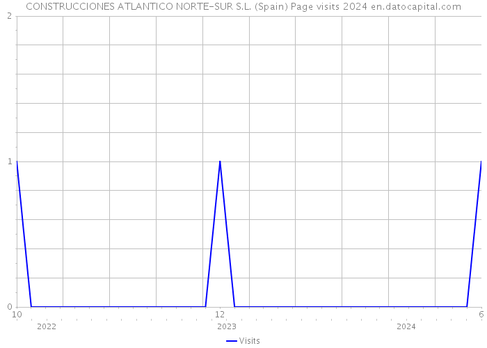 CONSTRUCCIONES ATLANTICO NORTE-SUR S.L. (Spain) Page visits 2024 