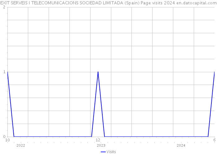 EXIT SERVEIS I TELECOMUNICACIONS SOCIEDAD LIMITADA (Spain) Page visits 2024 