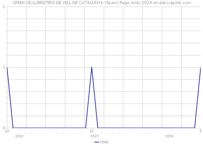 GREMI DE LLIBRETERS DE VELL DE CATALUNYA (Spain) Page visits 2024 