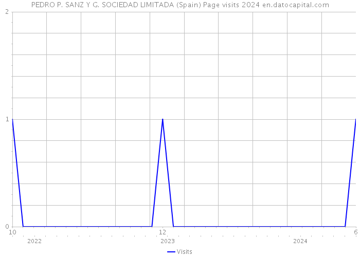 PEDRO P. SANZ Y G. SOCIEDAD LIMITADA (Spain) Page visits 2024 