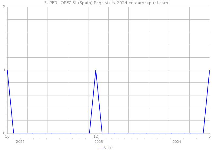 SUPER LOPEZ SL (Spain) Page visits 2024 