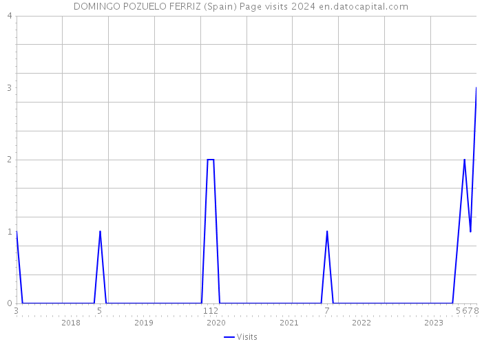 DOMINGO POZUELO FERRIZ (Spain) Page visits 2024 