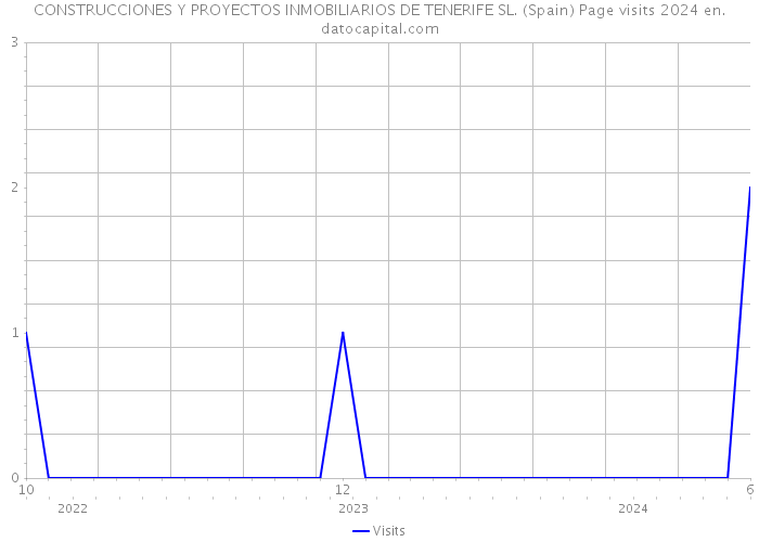 CONSTRUCCIONES Y PROYECTOS INMOBILIARIOS DE TENERIFE SL. (Spain) Page visits 2024 