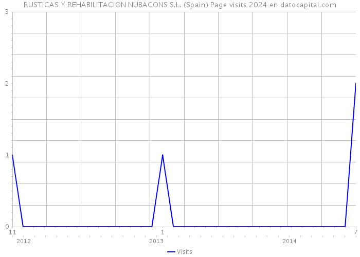RUSTICAS Y REHABILITACION NUBACONS S.L. (Spain) Page visits 2024 