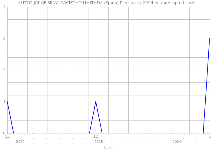 AUTOS JORGE SILVA SOCIEDAD LIMITADA (Spain) Page visits 2024 