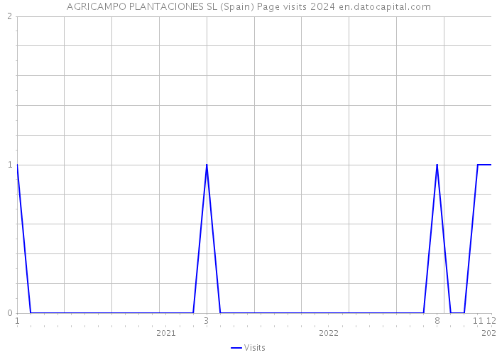 AGRICAMPO PLANTACIONES SL (Spain) Page visits 2024 