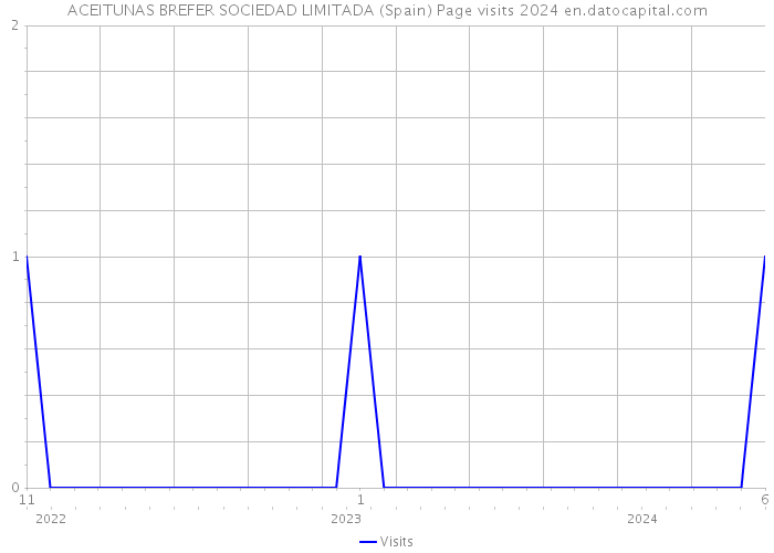 ACEITUNAS BREFER SOCIEDAD LIMITADA (Spain) Page visits 2024 