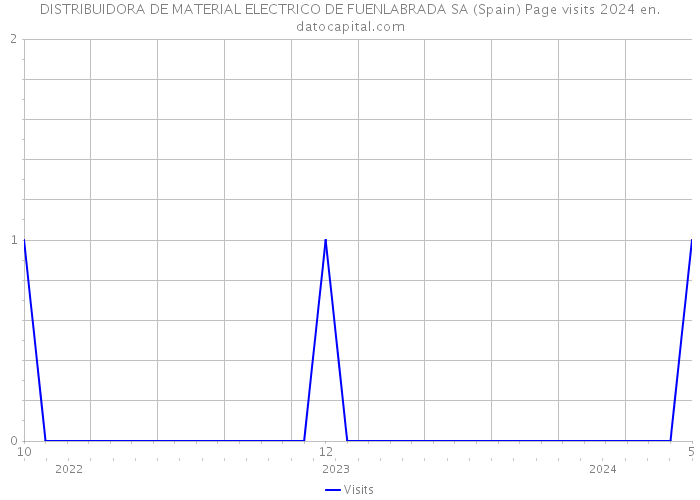 DISTRIBUIDORA DE MATERIAL ELECTRICO DE FUENLABRADA SA (Spain) Page visits 2024 