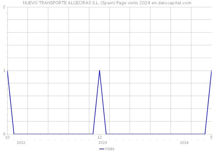 NUEVO TRANSPORTE ALGECIRAS S.L. (Spain) Page visits 2024 