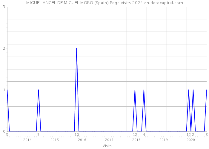 MIGUEL ANGEL DE MIGUEL MORO (Spain) Page visits 2024 