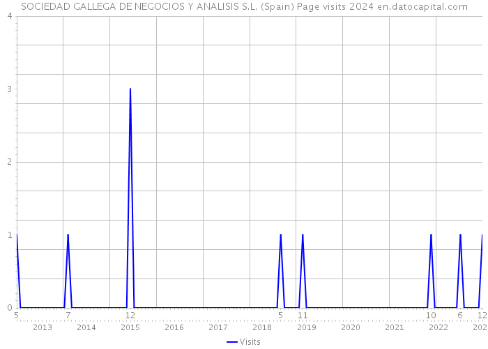 SOCIEDAD GALLEGA DE NEGOCIOS Y ANALISIS S.L. (Spain) Page visits 2024 