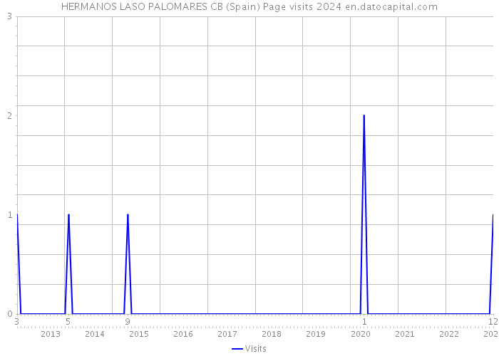 HERMANOS LASO PALOMARES CB (Spain) Page visits 2024 
