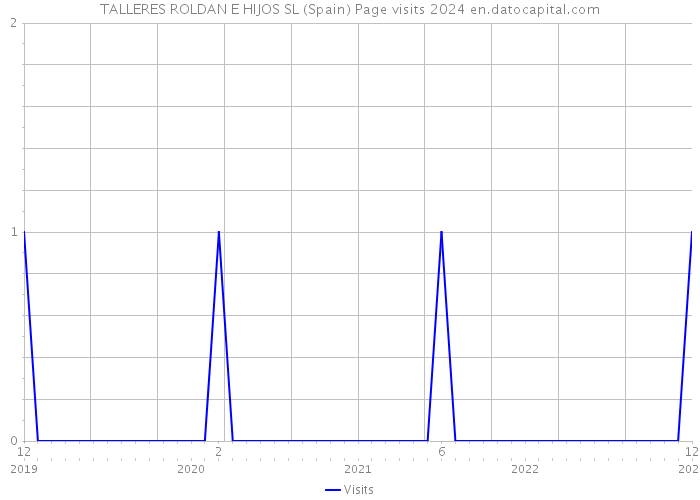 TALLERES ROLDAN E HIJOS SL (Spain) Page visits 2024 