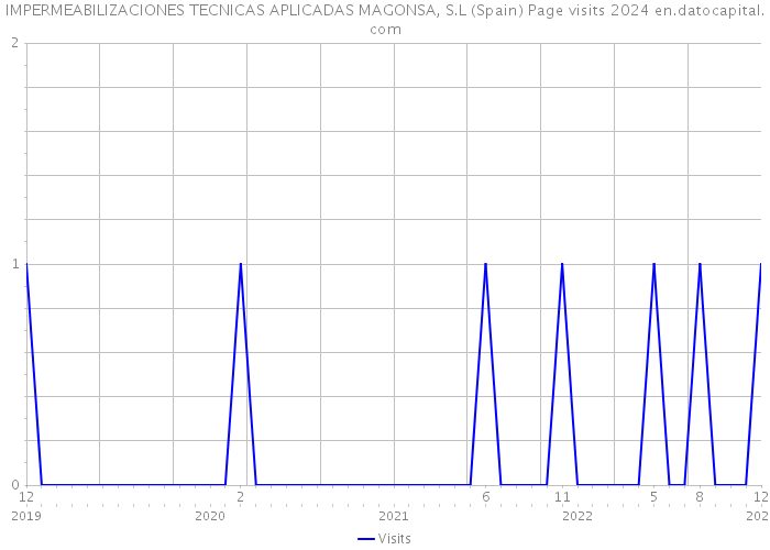 IMPERMEABILIZACIONES TECNICAS APLICADAS MAGONSA, S.L (Spain) Page visits 2024 