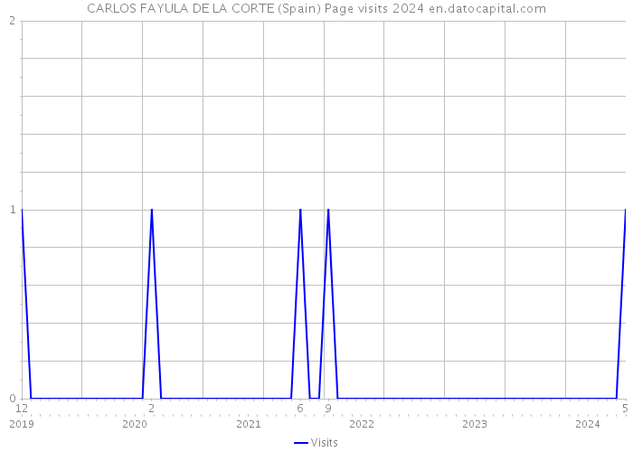 CARLOS FAYULA DE LA CORTE (Spain) Page visits 2024 