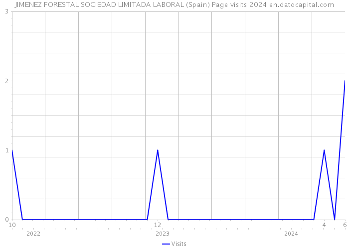 JIMENEZ FORESTAL SOCIEDAD LIMITADA LABORAL (Spain) Page visits 2024 