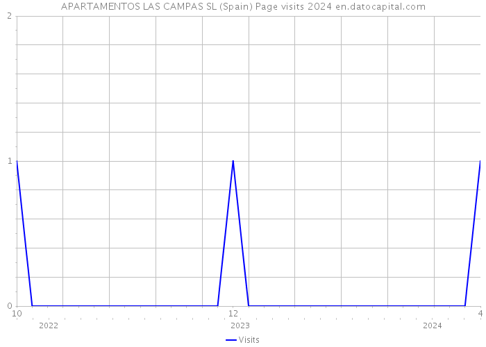 APARTAMENTOS LAS CAMPAS SL (Spain) Page visits 2024 