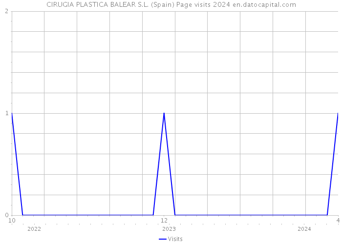 CIRUGIA PLASTICA BALEAR S.L. (Spain) Page visits 2024 