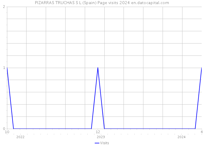PIZARRAS TRUCHAS S L (Spain) Page visits 2024 