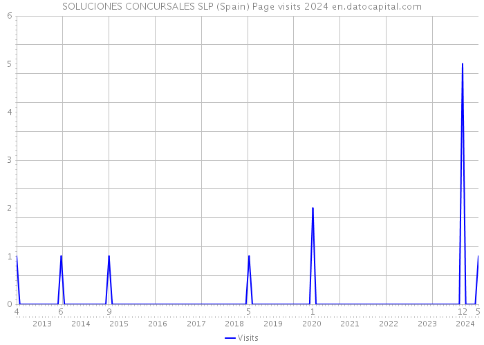 SOLUCIONES CONCURSALES SLP (Spain) Page visits 2024 