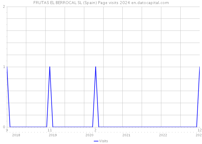 FRUTAS EL BERROCAL SL (Spain) Page visits 2024 