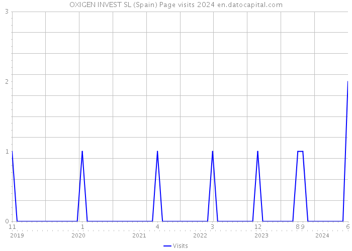 OXIGEN INVEST SL (Spain) Page visits 2024 