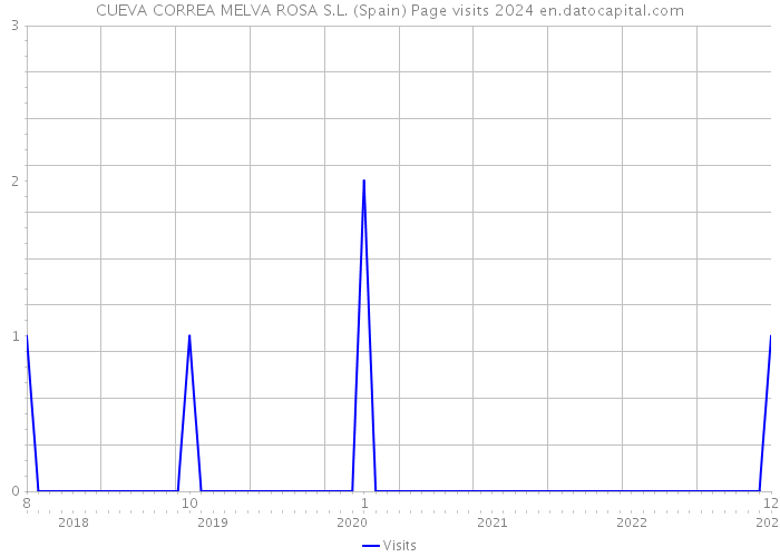 CUEVA CORREA MELVA ROSA S.L. (Spain) Page visits 2024 