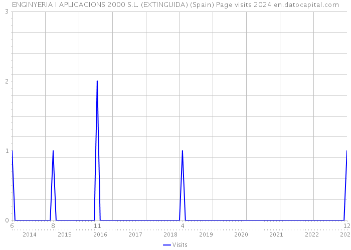 ENGINYERIA I APLICACIONS 2000 S.L. (EXTINGUIDA) (Spain) Page visits 2024 