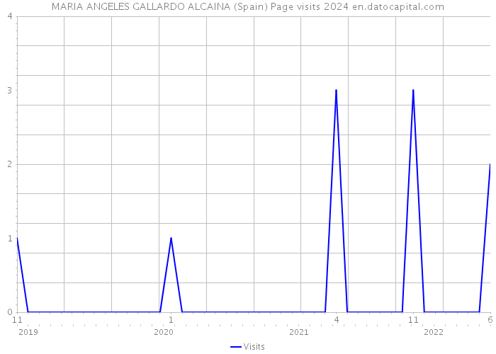 MARIA ANGELES GALLARDO ALCAINA (Spain) Page visits 2024 