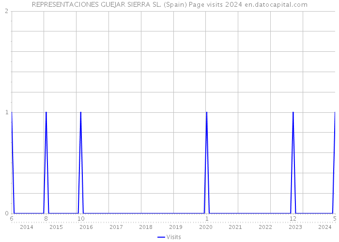 REPRESENTACIONES GUEJAR SIERRA SL. (Spain) Page visits 2024 