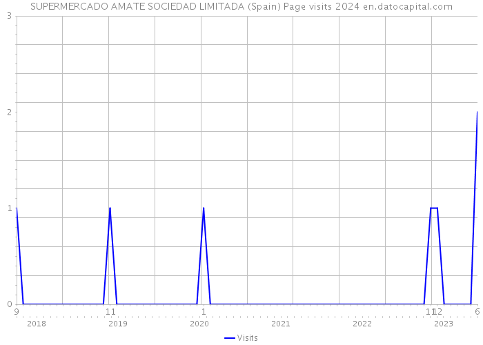 SUPERMERCADO AMATE SOCIEDAD LIMITADA (Spain) Page visits 2024 