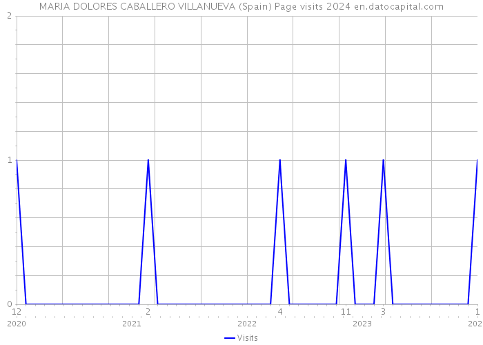 MARIA DOLORES CABALLERO VILLANUEVA (Spain) Page visits 2024 